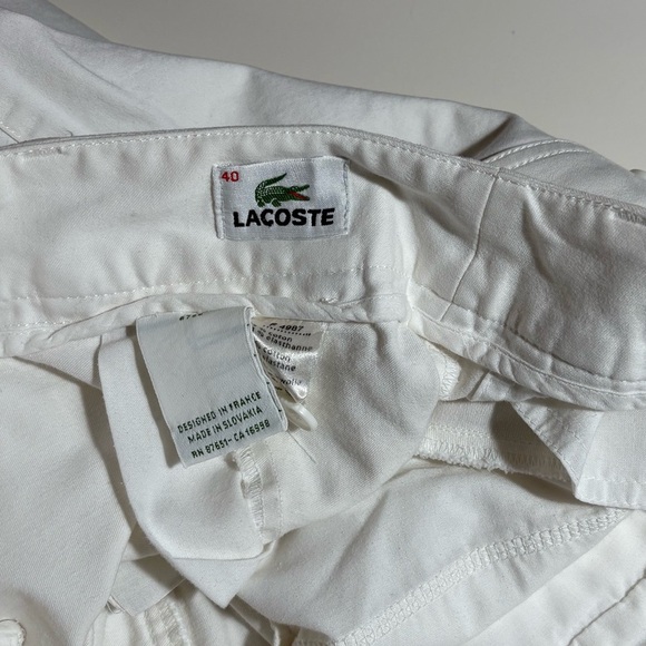 Lacoste Women's Classic White Bermudas - Picture 3 of 3